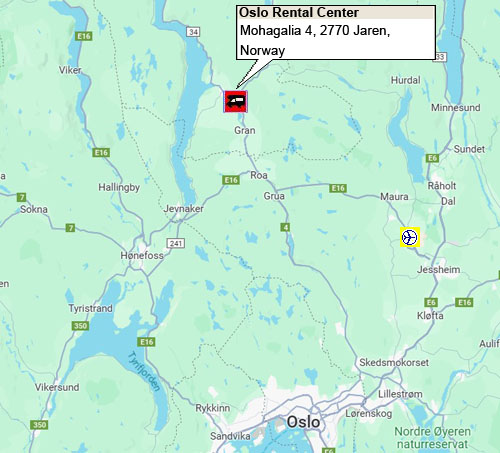RV Rental Center  - Touring Cars UK  - Oslo - Drop Off location only