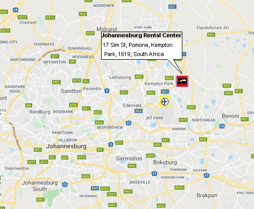 RV Rental Center  - Britz Botswana - Johannesburg - Drop off only