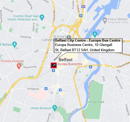 RV Rental Center  - Causeway Campers IRE  - Belfast - Europa Bus Centre
