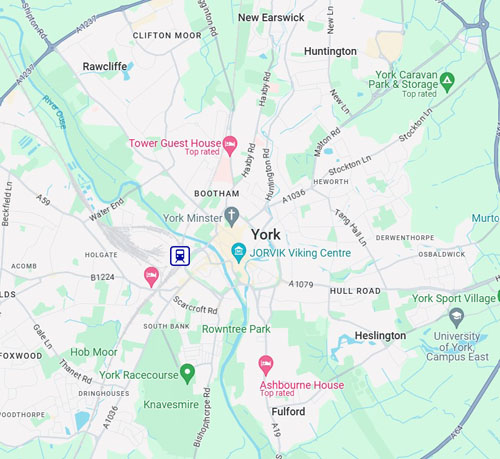 RV Rental Center  - Anywhere Campers  - York - Train Station