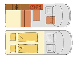 rent campervan example VW T5 Camper