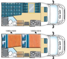 vw campervan hire example Katamarano 12