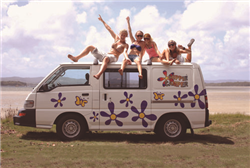 new zealand campervan hire example Hippie Drift