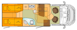 Camping car example Buerstner IXEO 726