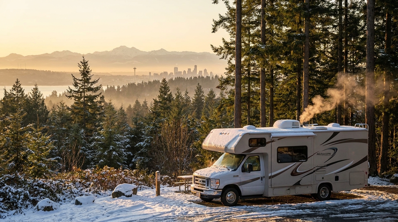 Winter RV Camping in Seattle - Heated Sites 2026