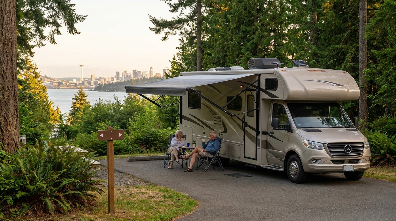 RV Camping in Seattle for Seniors - Comfort Sites 2026