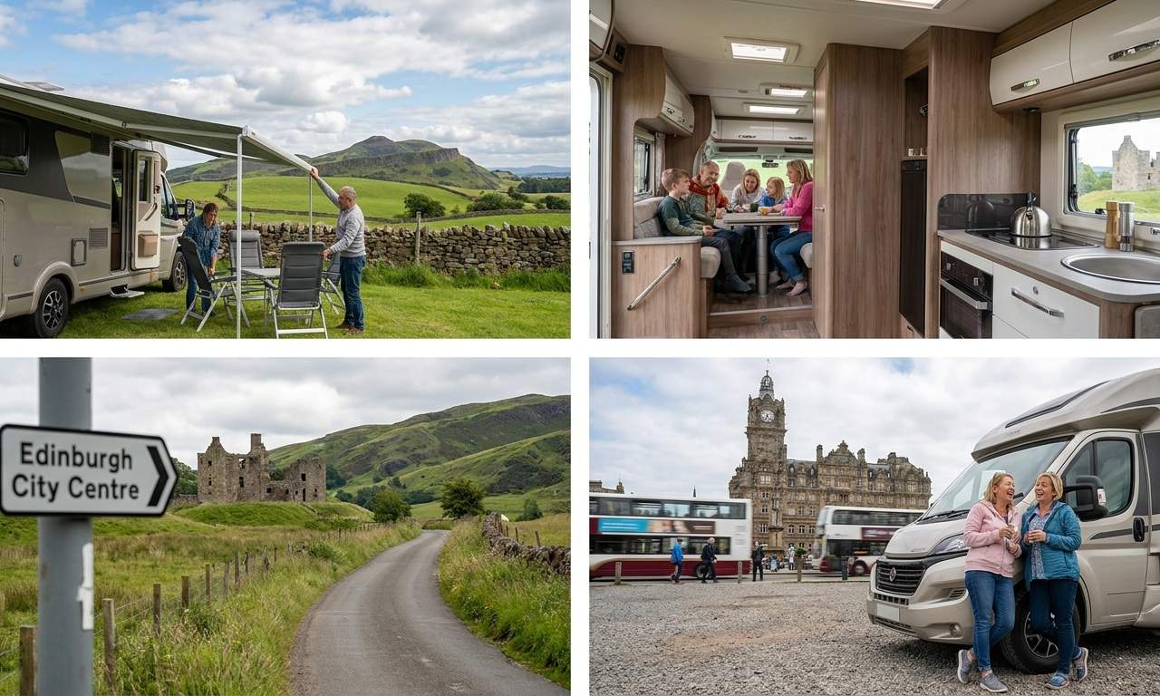 Cost breakdown for luxury RV rental in Edinburgh