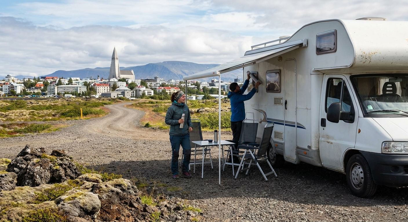 RV travel section-1 for Reykjavik