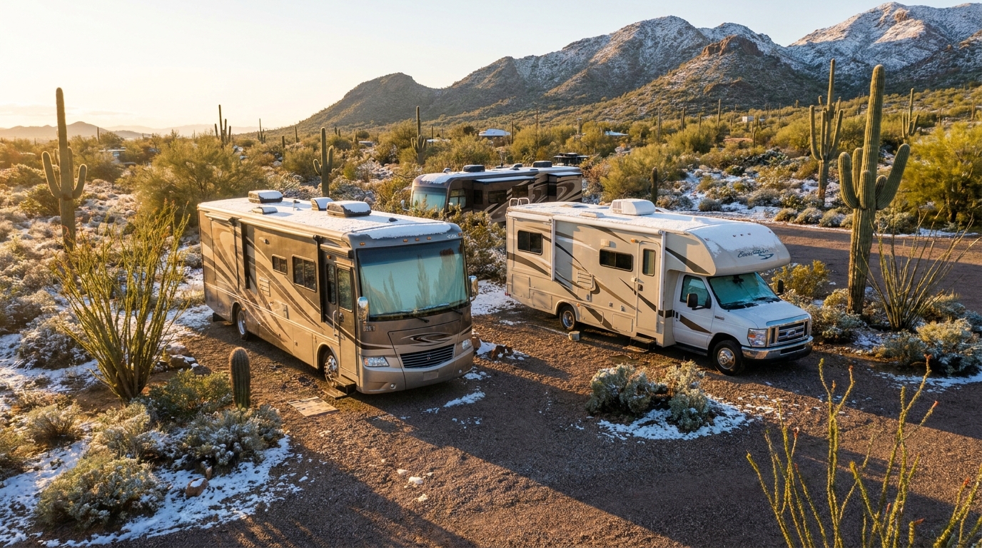 Winter RV Rental Comparison in Phoenix - Cold-Weather Suppliers 2026