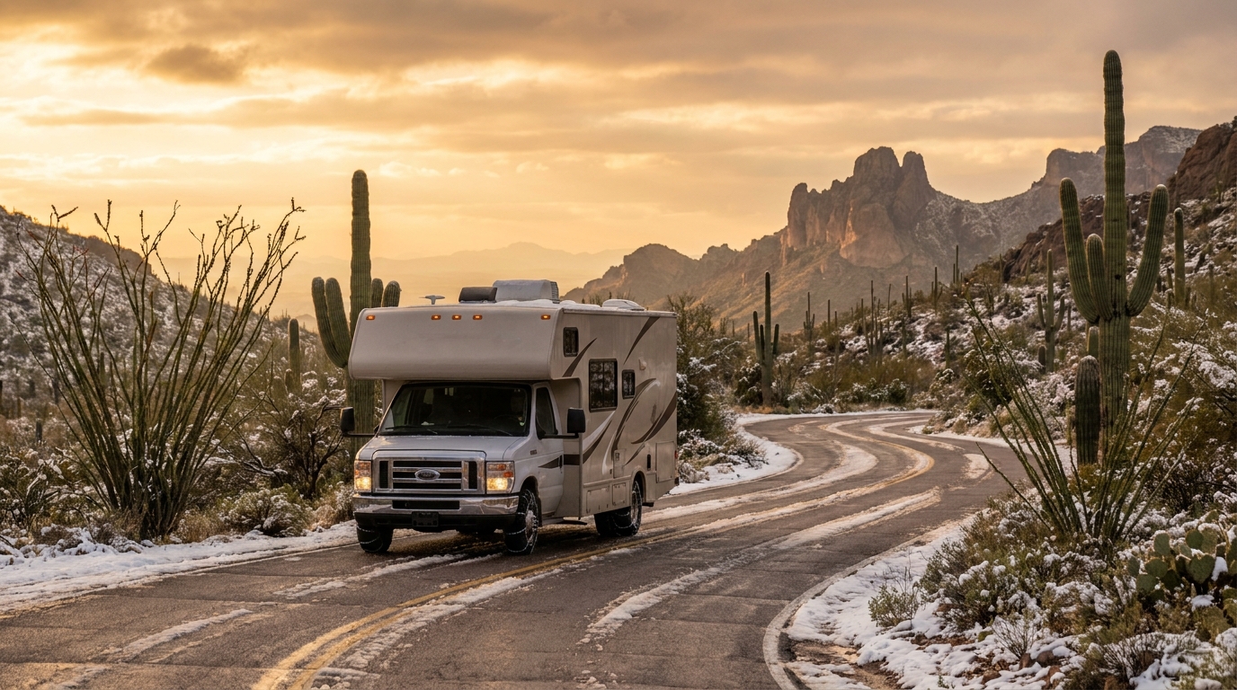 Winter RV Driving in Phoenix - Safety Guide 2026