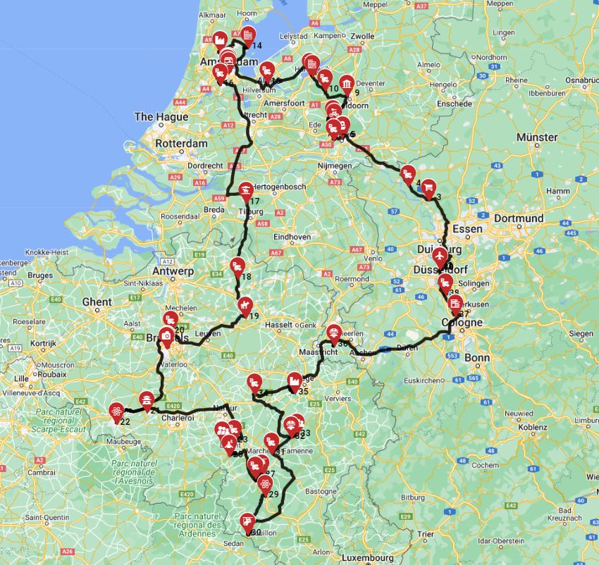 Düsseldorf - Airport — Düsseldorf - Airport road trip RV motorhome