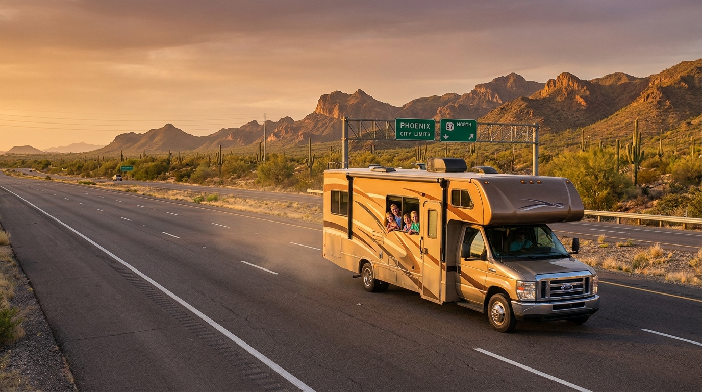 Family RV Driving in Phoenix - Safe Routes 2026