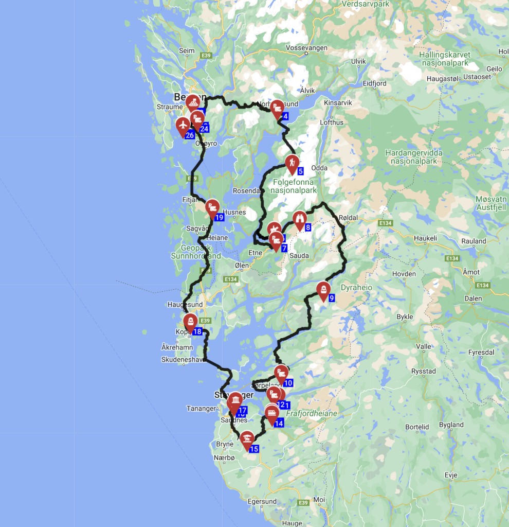 Bergen - Airport — Bergen - Airport road trip RV motorhome