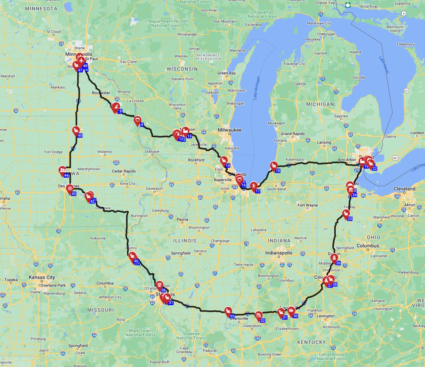 Minneapolis — Minneapolis road trip RV motorhome