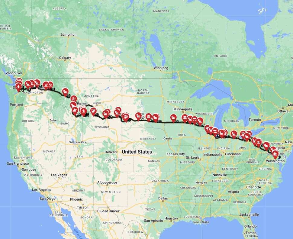 Washington DC — Washington DC road trip RV motorhome