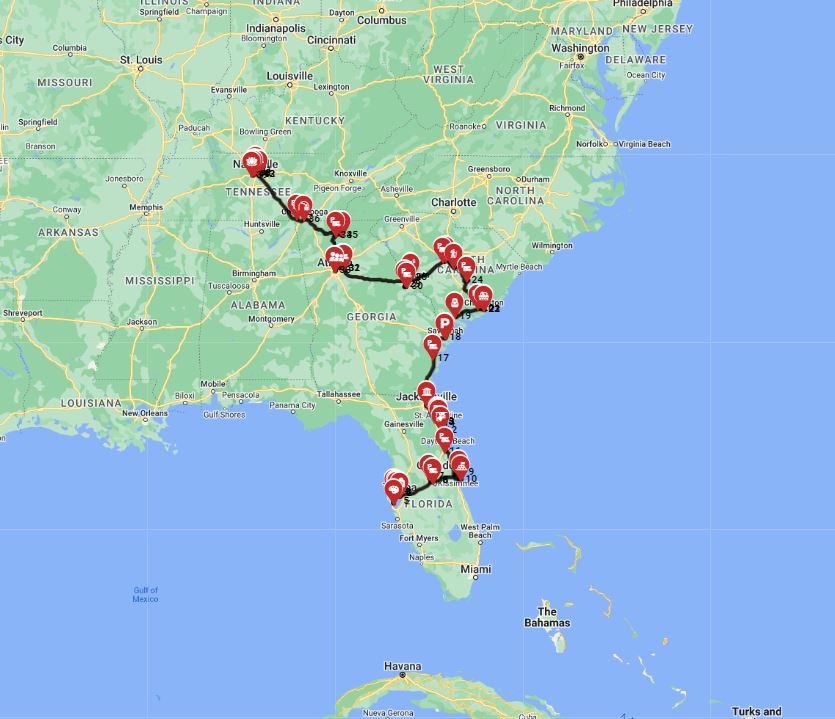 Tampa — Tampa road trip RV motorhome
