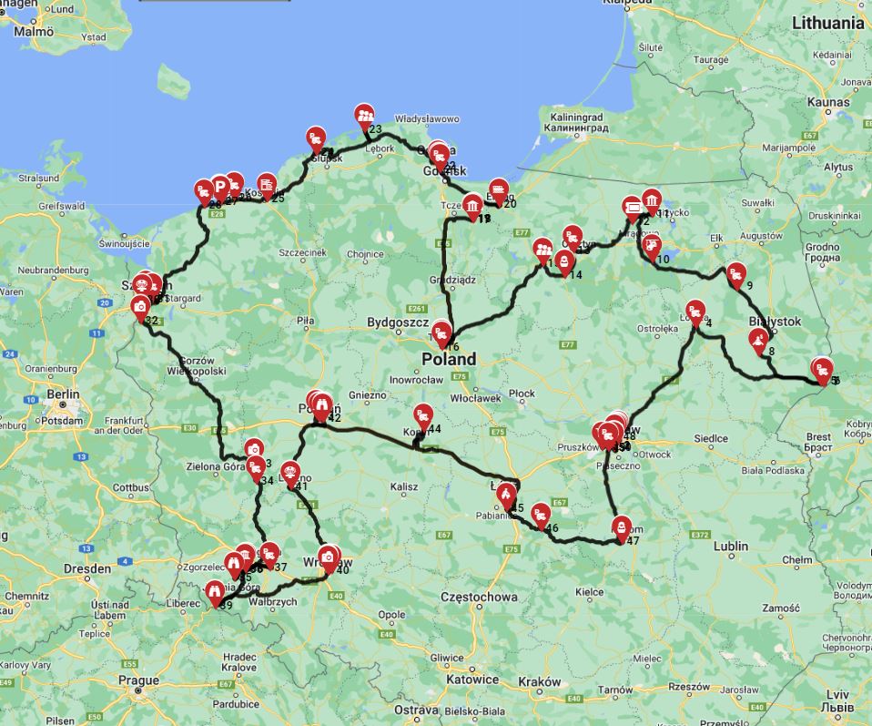 Warsaw — Warsaw road trip RV motorhome