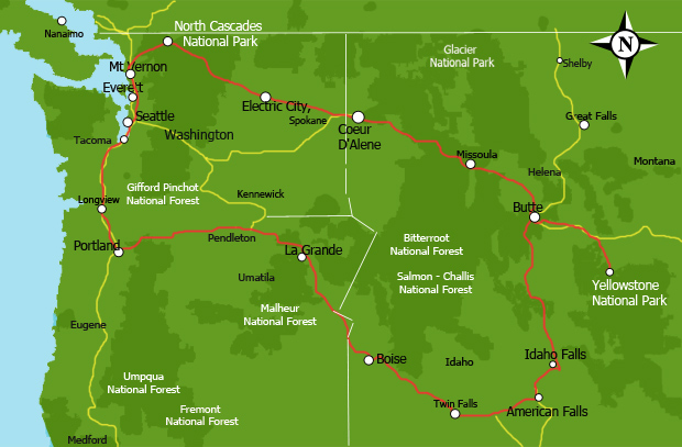 North West US — North West US road trip RV motorhome