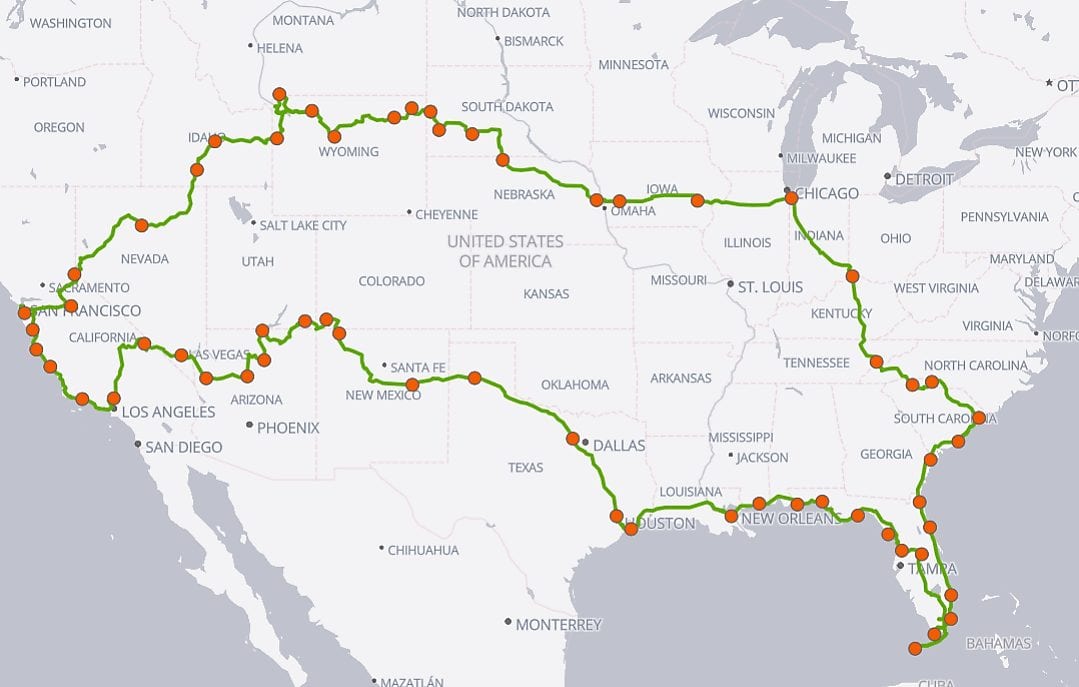 USA — USA road trip RV motorhome