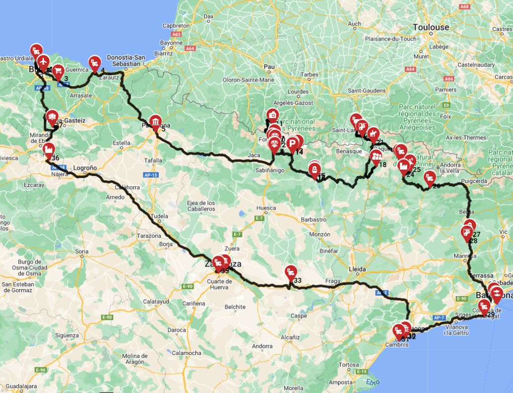 Bilbao - Airport — Bilbao - Airport road trip RV motorhome