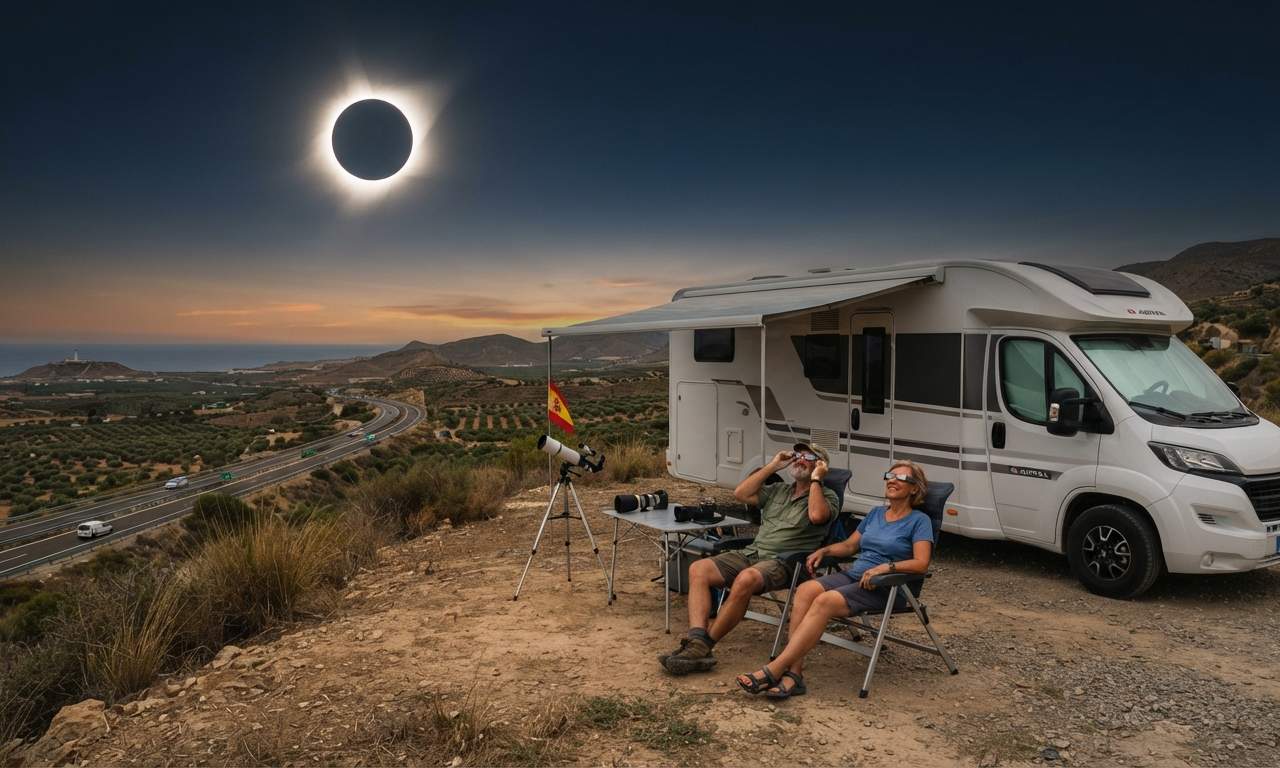 RV travel section-1 for 2027 Total Solar Eclipse in Southern Spain: The Perfect Motorhome Road Trip