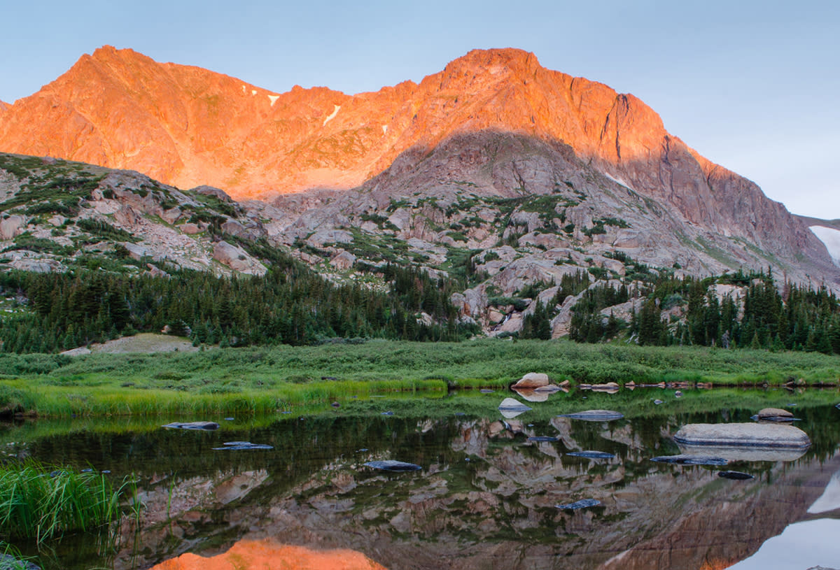 Scenic view of the Rocky Mountains near Denver, Colorado