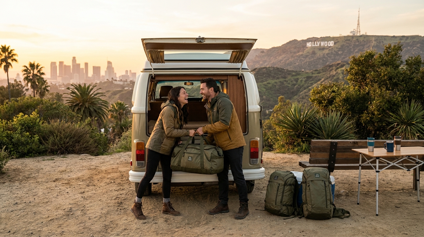 Romantyczny kamper w Los Angeles – porady dla par 2026