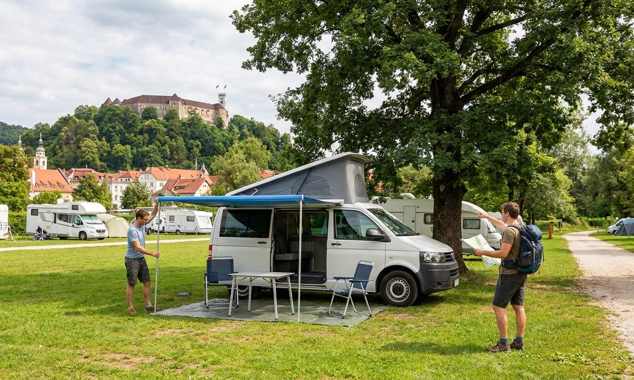 Podróż kamperem sekcja 1 dla Lublany