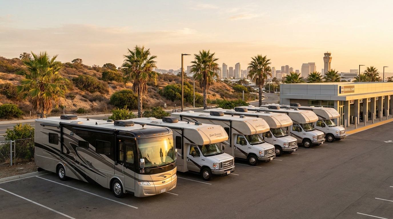 Airport RV Rental Comparison in San Diego - Pickup Suppliers 2026