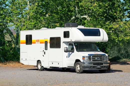 A variety of campervan models available for rent in San Diego