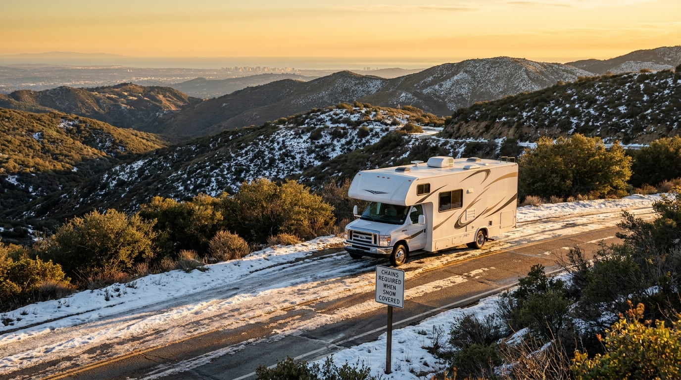 Winter RV Driving in San Diego - Safety Guide 2026