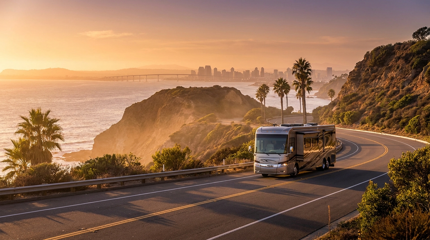 Prowadzenie luksusowego kampera w San Diego – Malownicze trasy 2026