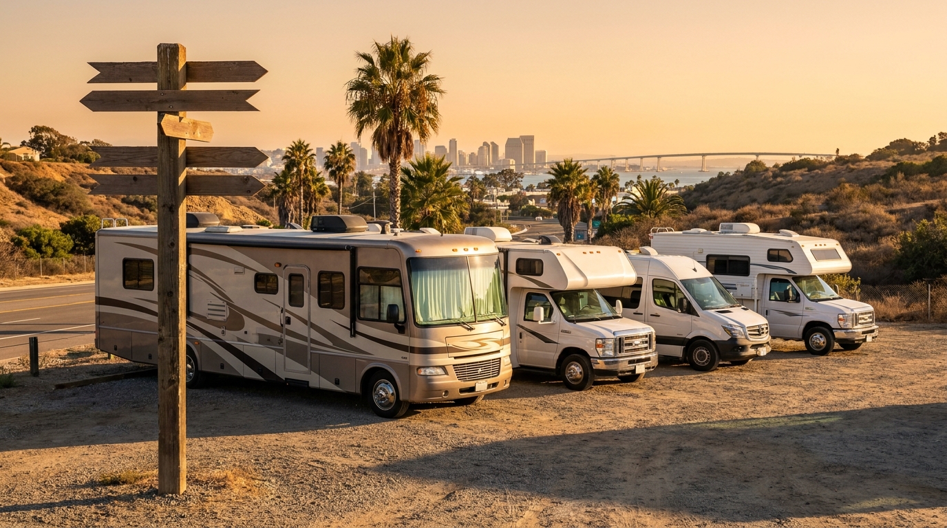 One-Way RV Rental Comparison in San Diego - Suppliers 2026