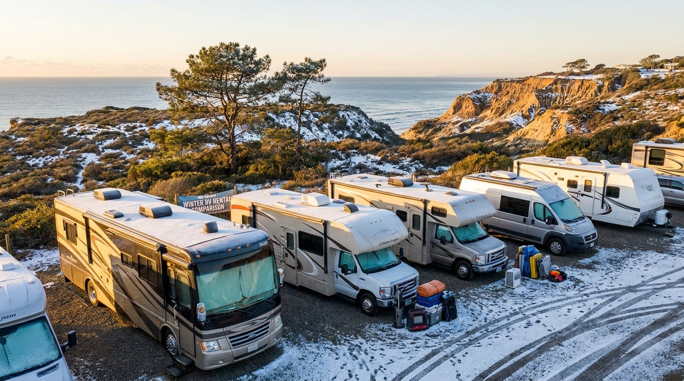 Winter RV Rental Comparison in San Diego 2026