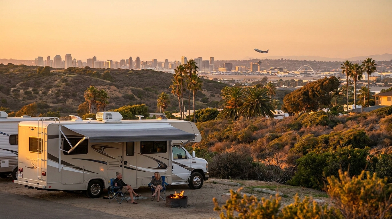 RV Camping Near San Diego Airport - Closest Sites 2026
