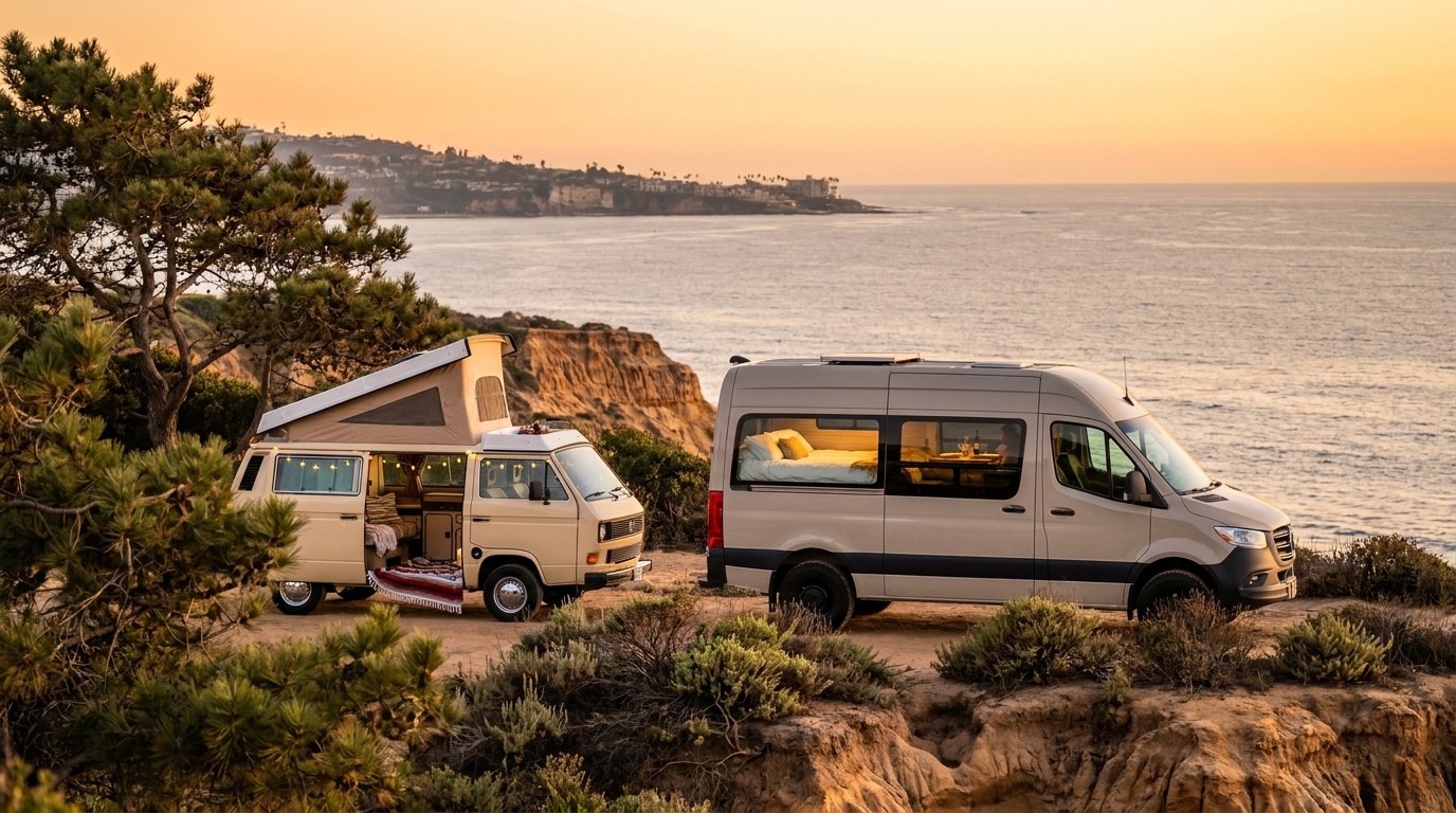 Romantic RV Rental Comparison in San Diego 2026