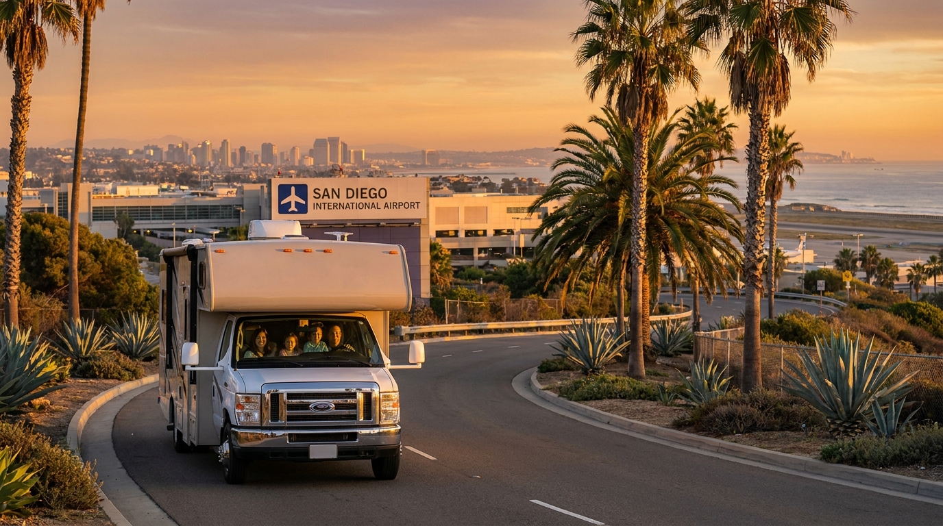 RV Itinerary From San Diego Airport - Pickup to Road 2026