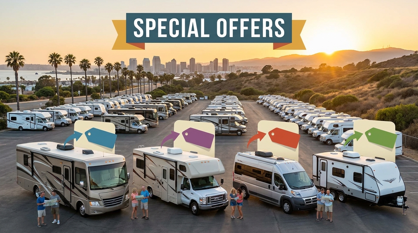 RV Rental Deals Comparison in San Diego - Best Offers 2026