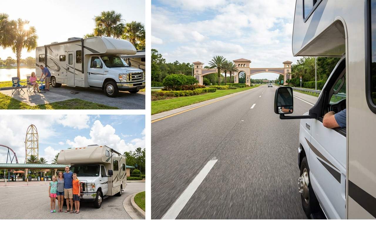Motorhome on Orlando road