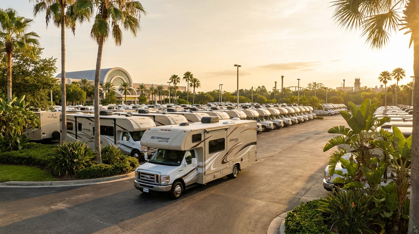 Airport RV Pickup Tips for Orlando - Fly and Drive Guide 2026