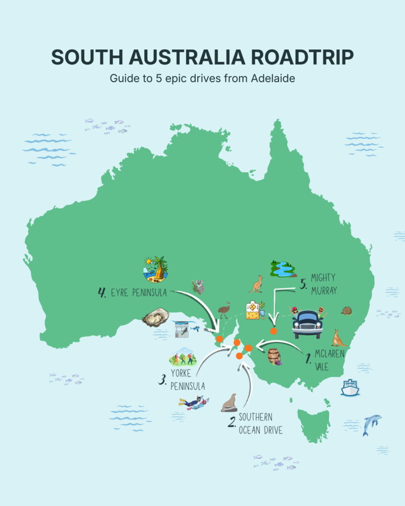 A winding road through the Adelaide Hills, perfect for a motorhome drive