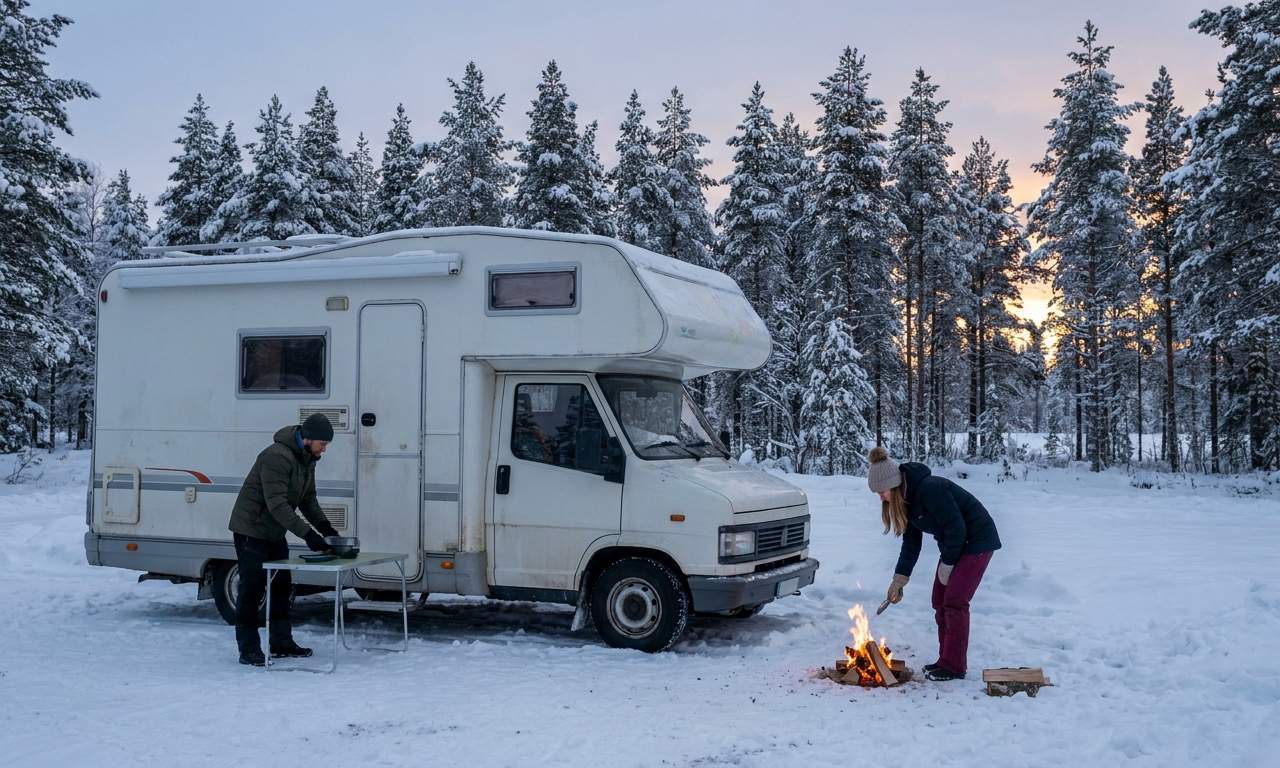 Podróż kamperem sekcja 1 dla Rovaniemi