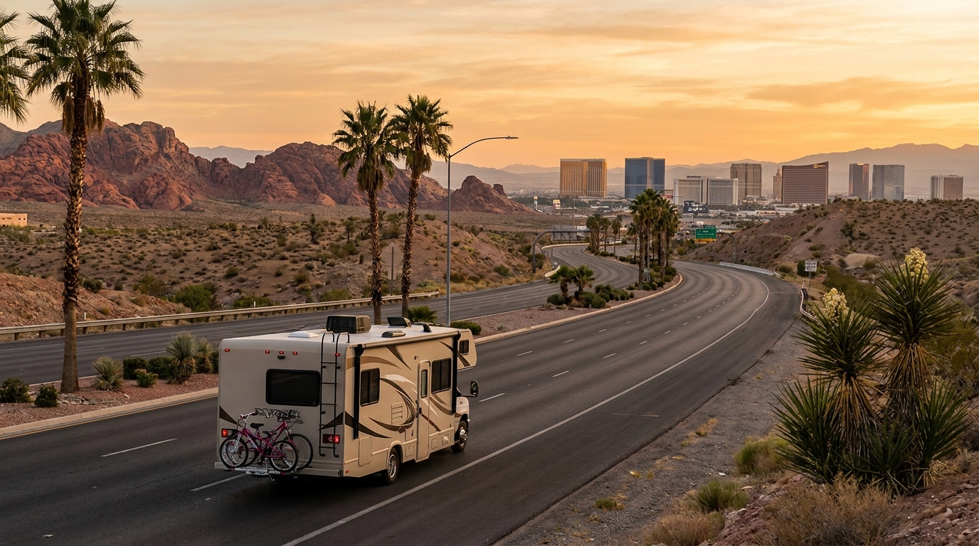 Family RV Driving in Las Vegas - Safe Routes 2026