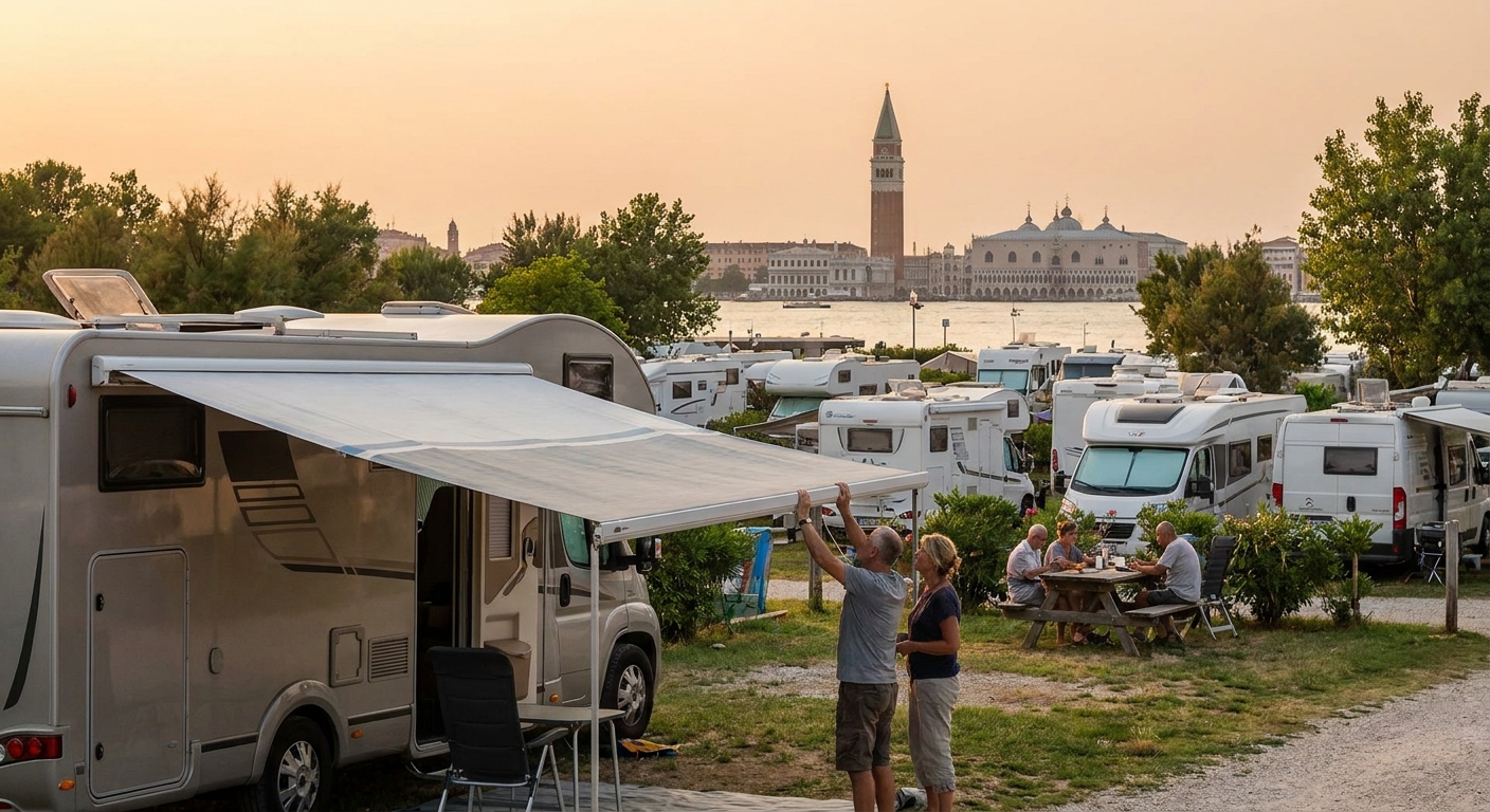 RV itinerary overview in Venezia - Venice
