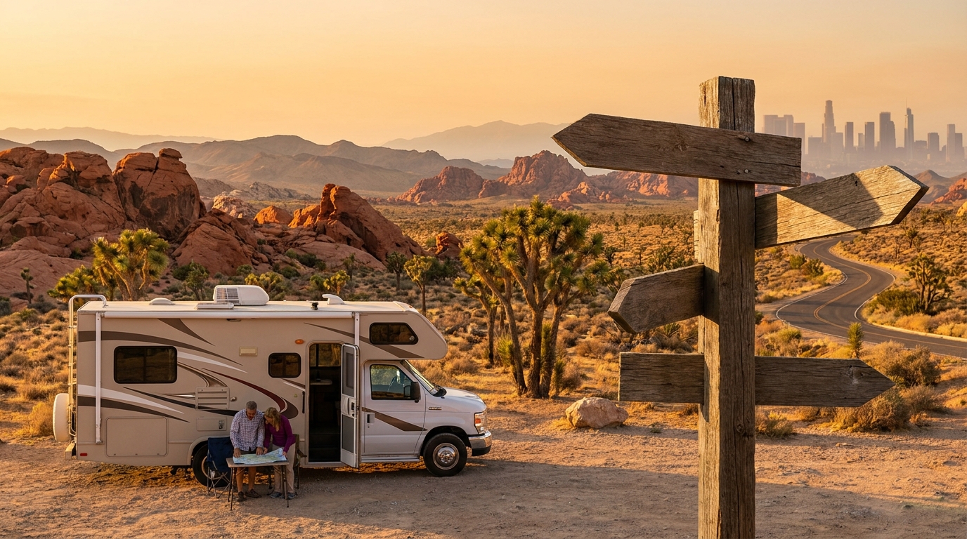 One-Way RV Itinerary in Las Vegas - Routes and Stops 2026