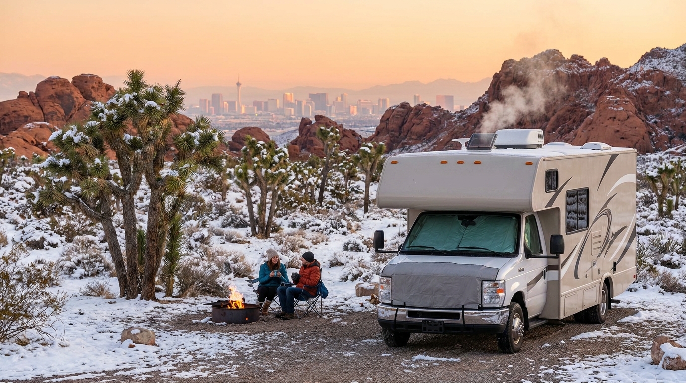 Winter RV Camping in Las Vegas - Heated Sites 2026