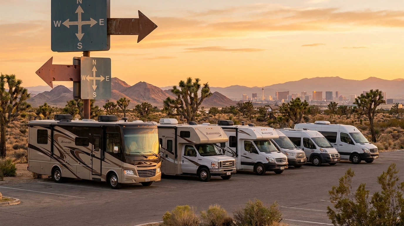 One-Way RV Rental Comparison in Las Vegas - Suppliers 2026