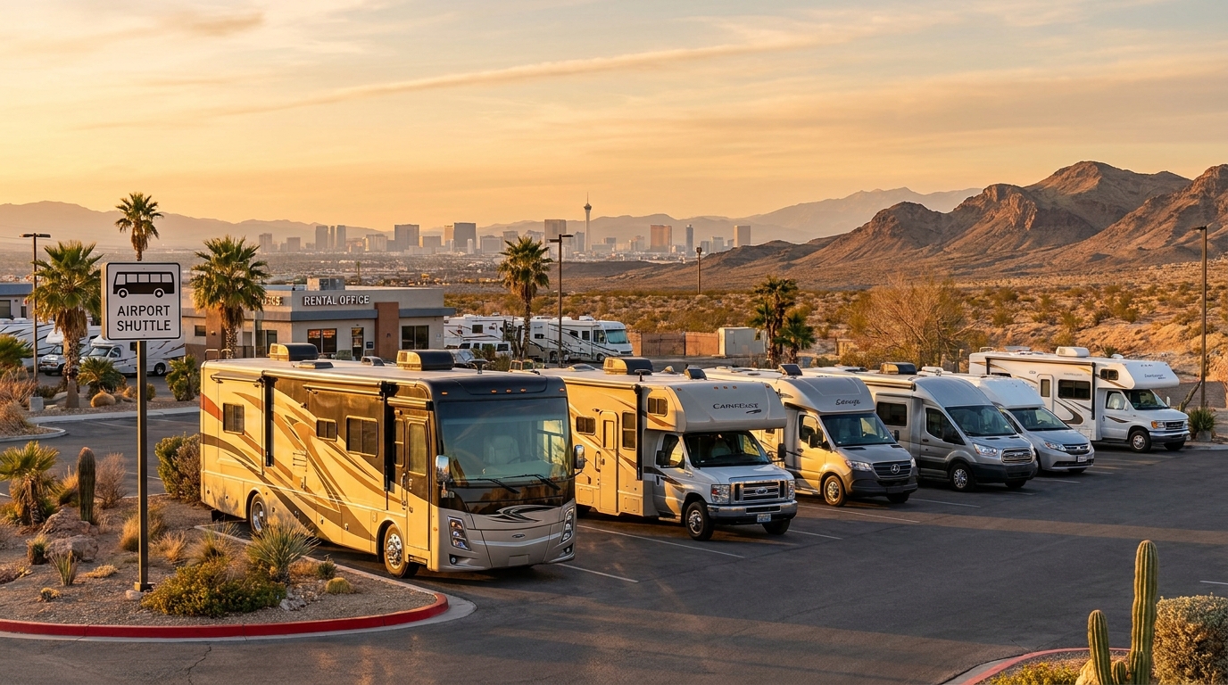 Airport RV Rental Comparison in Las Vegas - Pickup Suppliers 2026