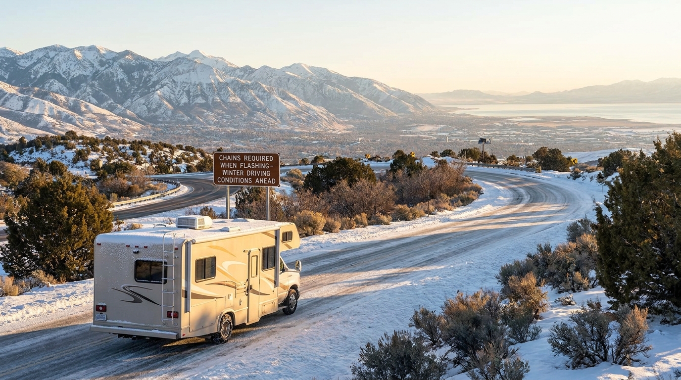 Winter RV Driving in Salt Lake City - Safety Guide 2026