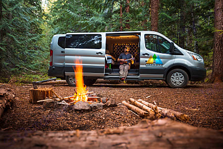 Interior of a cozy campervan ideal for couples in Salt Lake City
